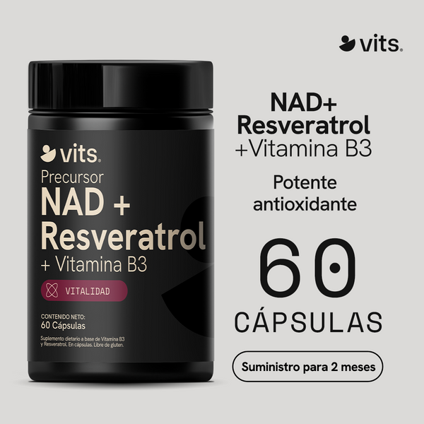 NAD + Resveratrol en Cápsulas