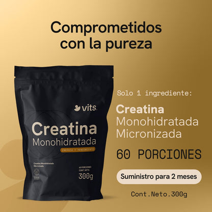 Creatina Monohidratada Micronizada en Polvo