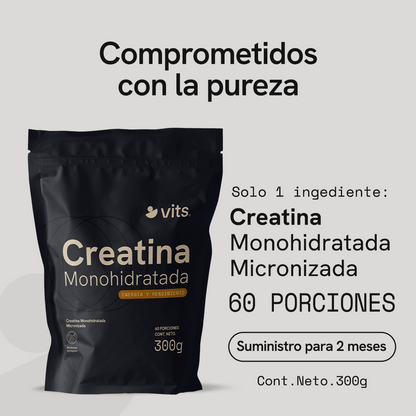 Creatina Monohidratada Micronizada en Polvo