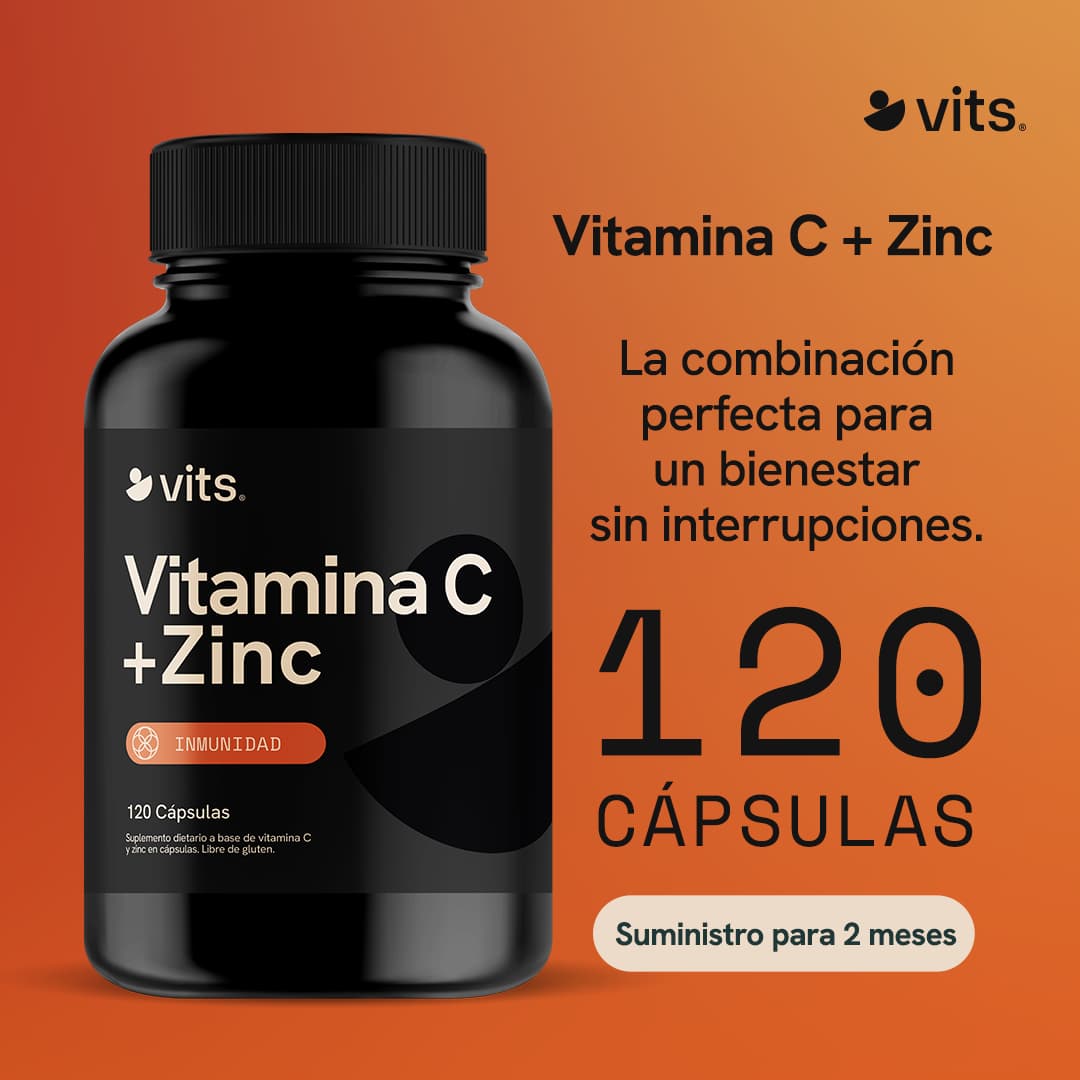 Vitamina C + Zinc en Cápsulas