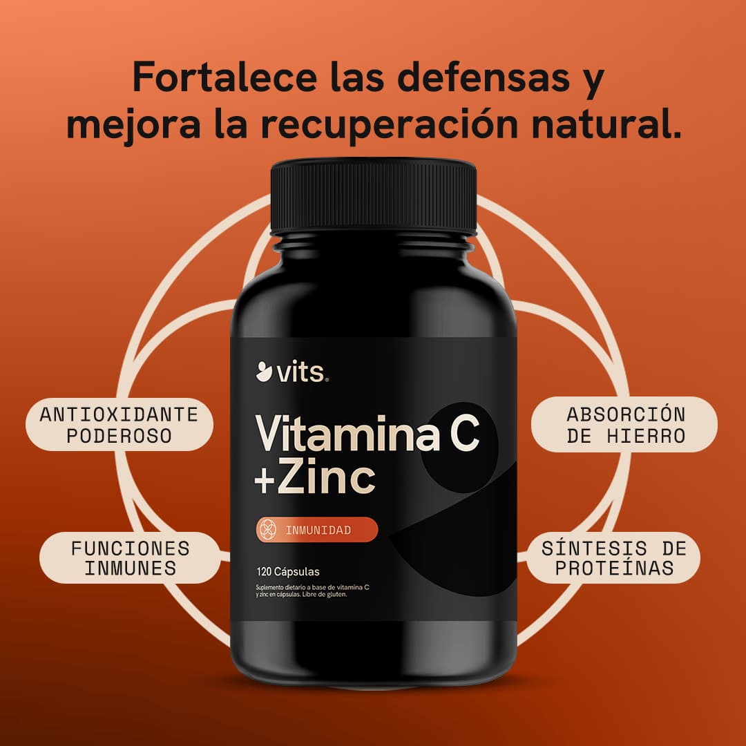 Vitamina C + Zinc en Cápsulas