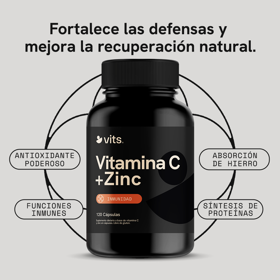 Vitamina C + Zinc en Cápsulas