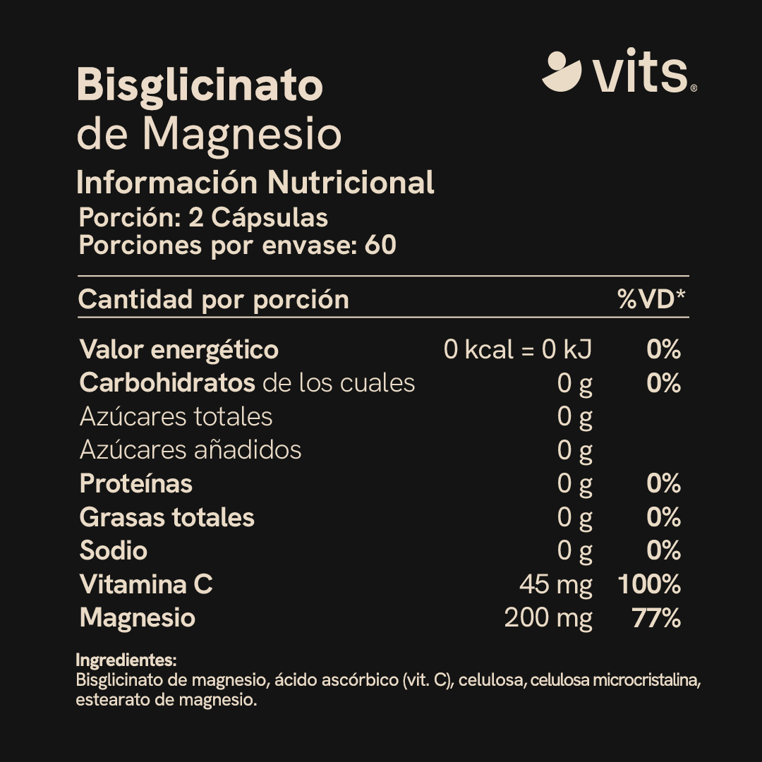 Bisglicinato de Magnesio en Cápsulas