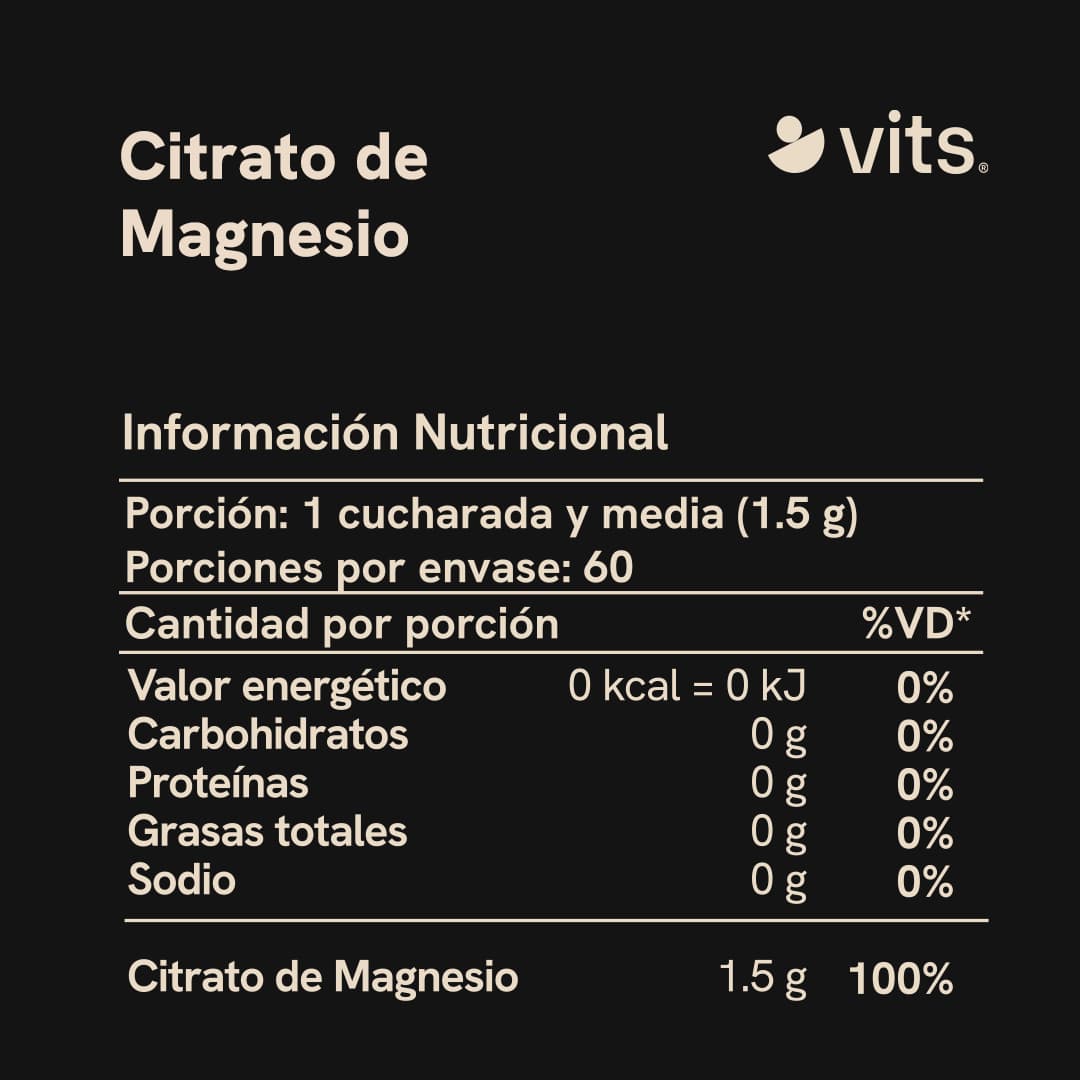 Citrato de Magnesio en Polvo