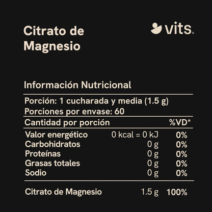 Citrato de Magnesio en Polvo