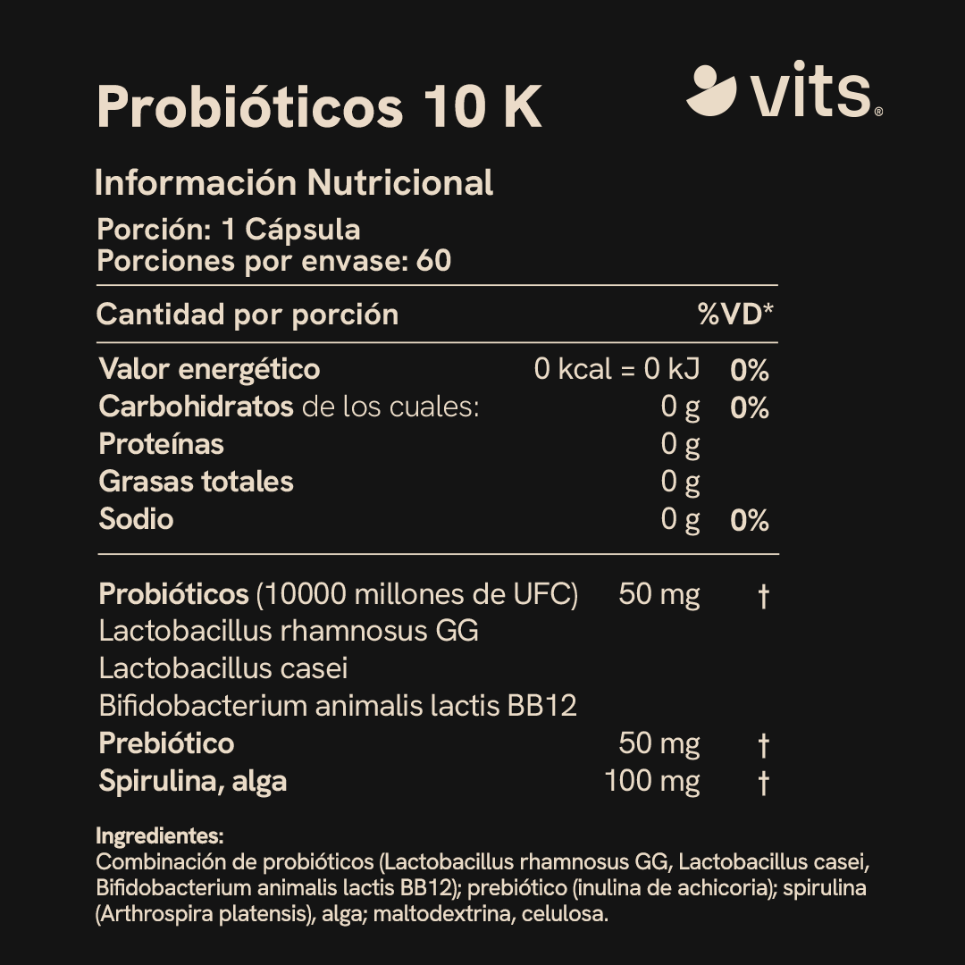 Probióticos 10K en Cápsulas
