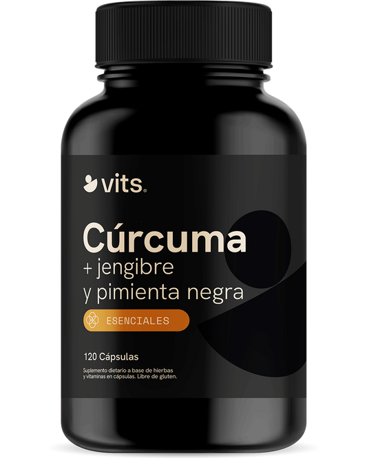 Cúrcuma + Jengibre y Pimienta Negra en Cápsulas