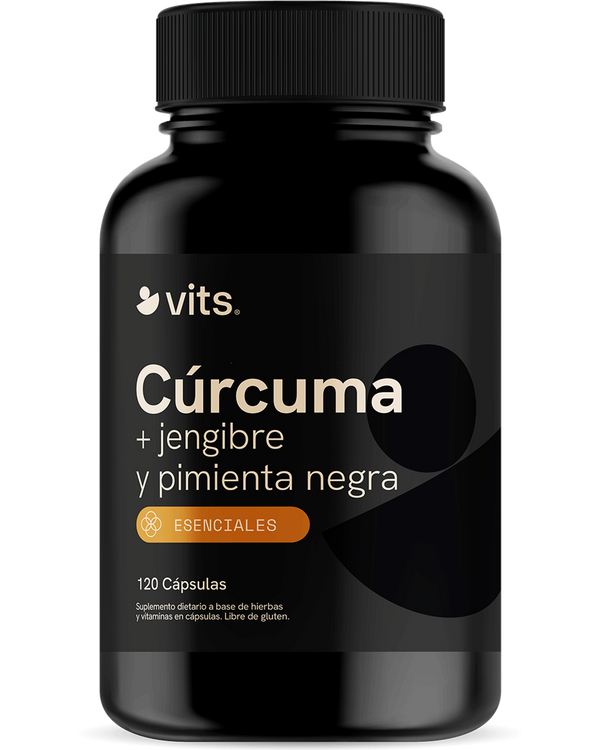 Cúrcuma + Jengibre y Pimienta Negra en Cápsulas