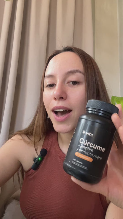 Cúrcuma + Jengibre y Pimienta Negra en Cápsulas